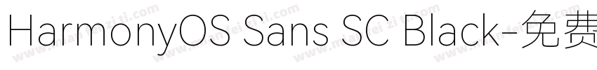 HarmonyOS Sans SC Black字体转换